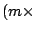 $(m\times\!$